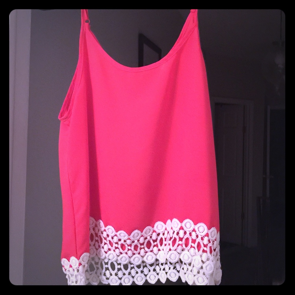 Hot pink tank top
